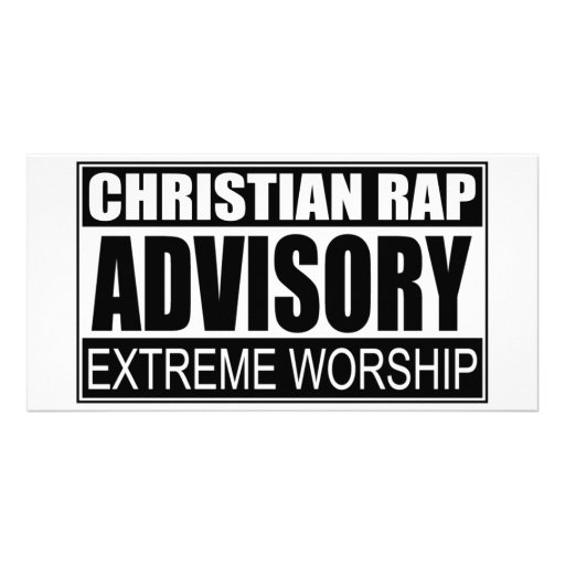 Christian Rap Advisory... Photo Card Template