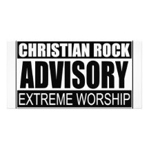 Christian Rock Advisory... Personalized Photo Card