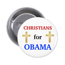 Christians for Obama 2012 button