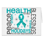 Christmas 4 PKD Snowflakes Greeting Cards