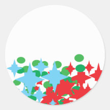 Christmas - Address Label Round Sticker