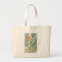 Christmas Angel Canvas Bag