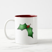 Christmas_Bear_wih_present-lg, Christmas-Holly-... Coffee Mugs