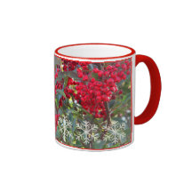 Christmas-Berry with Snowflakes Mug