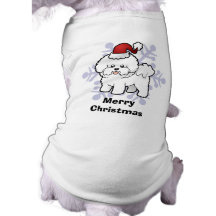 Christmas Bichon Frise Doggie T Shirt