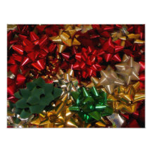 Christmas Bows Holiday Photo Print