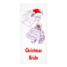 Christmas Bride Custom Rack Card