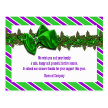 Christmas business wishes PERSONALIZE Post Cards
