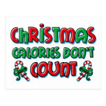 Christmas Calories Postcards