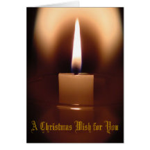 Christmas Candle Glow Greeting Cards