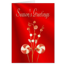 Christmas Candy Greeting Card