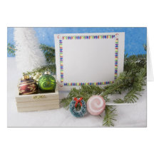 Christmas card and ornament chest