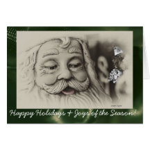 Christmas Card, Santa Claus, Template