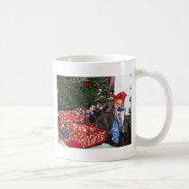 Christmas Cat Mug mugs