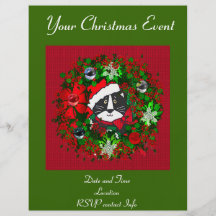 Christmas Cat Personalised Flyer