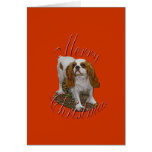 Christmas Cavalier King Charles Card
