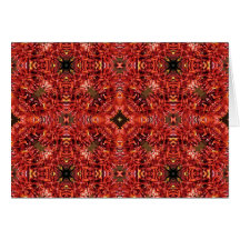 Christmas Chile Wreath Kaleidoscope Greeting Card