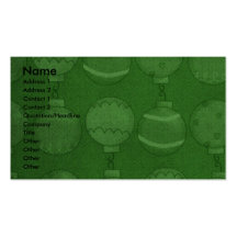 Christmas - Deck the Halls - Yorkies Business Card Template