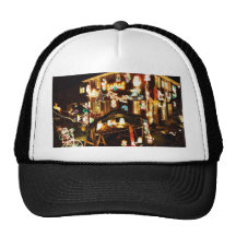 Christmas Decoration On One House Trucker Hats