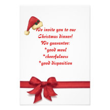 Christmas Dinner, Invitation