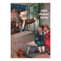 Christmas Dinner Party 2 Invitation