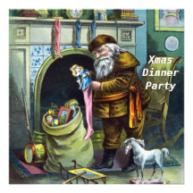 Christmas Dinner Party 4 Invitation