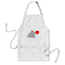 Christmas Elephant Heart Aprons