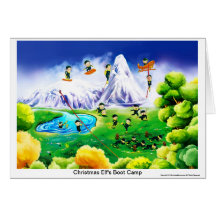 Christmas Elf Greeting Card, Elf Cards, Christmas