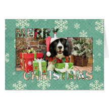 Christmas - English Springer Spaniel - Lucy Greeting Card