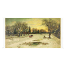Christmas Eve by Raphael Tuck & Sons Photo Greeting Card