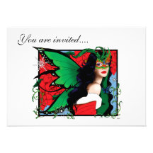 Christmas Fae Personalized Invitations