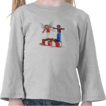 Christmas Fairy and Gingerbread Man Tshirt