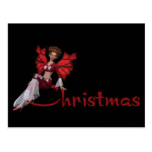 Christmas Fairy - Holiday Postcard
