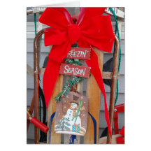 Christmas Freezin Season Greeting Card