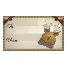 Christmas Gift Tag Business Cards