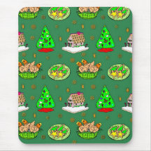 Christmas – Gingerbread Houses & Frosted Cookies Mouse Pads