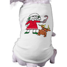 Christmas Girl Pet Shirt
