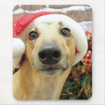 Christmas - Greyhound - Pena Mouse Pads