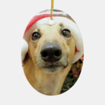 Christmas - Greyhound - Pena Christmas Tree Ornaments
