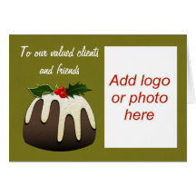 Christmas Happy Holidays to customers and clients Greeting Card