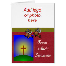 Christmas Happy Holidays to customers and clients Cards
