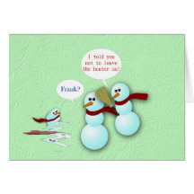 Christmas Happy Holidays to customers and clients Greeting Card
