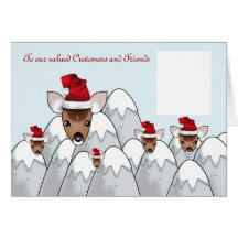 Christmas Happy Holidays to customers and clients Card