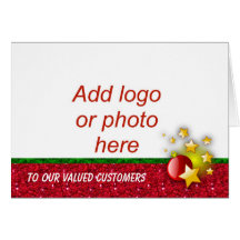 Christmas Happy Holidays to customers and clients Greeting Cards