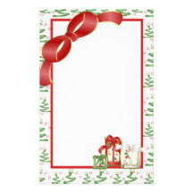 Christmas Holiday Custom Stationery