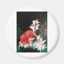 Christmas Holly Magnet