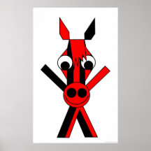 Christmas Horse Poster