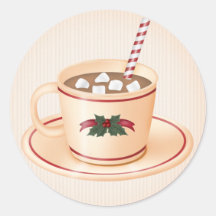 Christmas Hot Cocoa 1  - Holiday Stickers