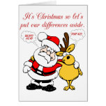 Christmas Humour: Stop Fighting & Reconcile Funny Cards