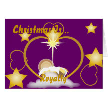 Christmas Is Royalty!-Customise Greeting Cards